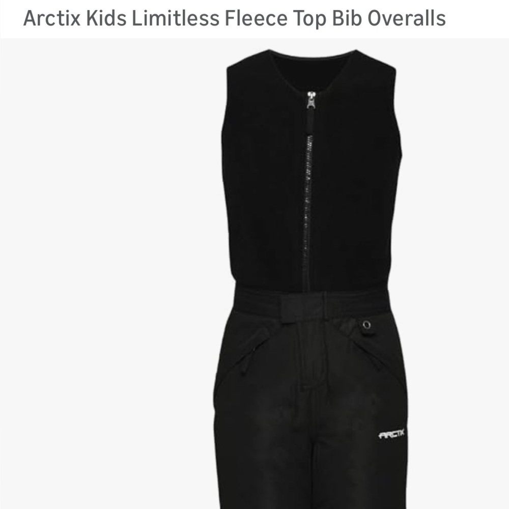 Arctix Kids Limitless Fleece Top Bib Overalls